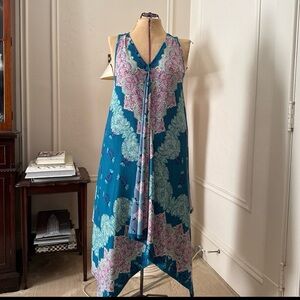 One World handkerchief print dress